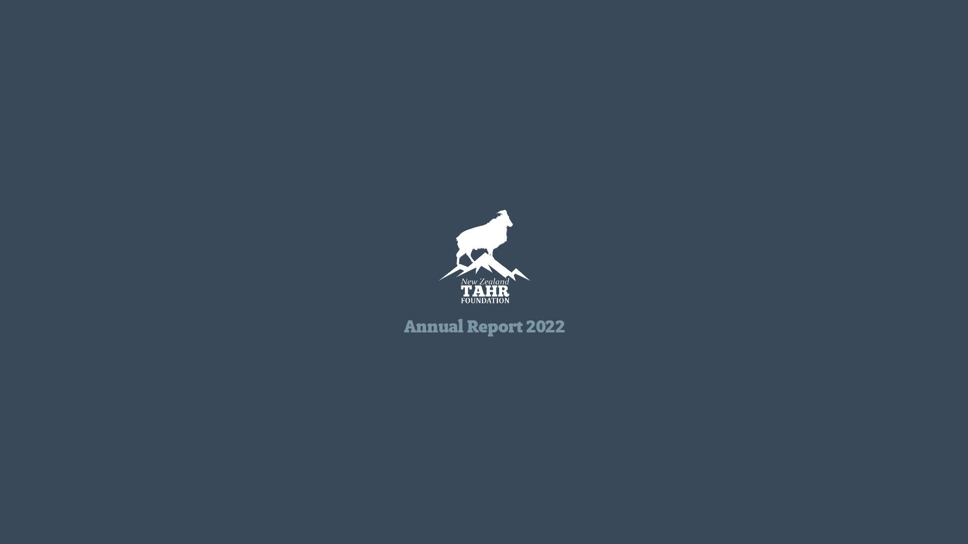 Tahr Foundation Annual Report 2022